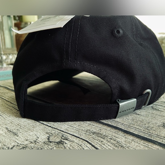 NWT! Coach embroidered baseball hat - Black color, original tags attached - Picture 12 of 15